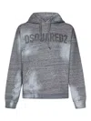Dsquared2 Logo-print Relaxed Hoodie In Grey