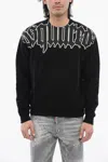 Dsquared2 Brushed Cotton Gothic Cool Fit Sweatshirt In Black
