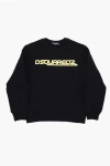 DSQUARED2 BRUSHED COTTON RELAX CREW-NECK SWEATSHIRT WITH PRINTED LOGO