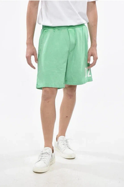 Dsquared2 Brushed Cotton Relax Fit Shorts In Multi