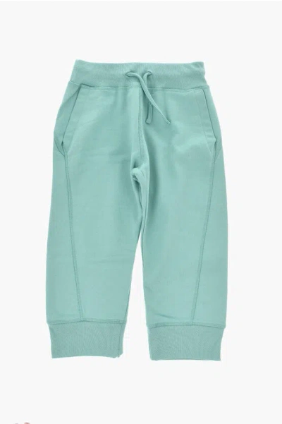 Dsquared2 Brushed Cotton Solid-color Joggers In Blue
