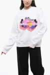 Dsquared2 Brushed Cotton Spray Sunset Crew Neck Sweatshirt