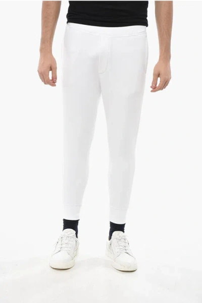 Dsquared2 Brushed Cotton Sweatpants With Cuffs