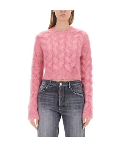DSQUARED2 DSQUARED2 LOGO PLAQUE BRUSHED EFFECT JUMPER