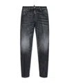 Dsquared2 Brushed Steel Wash Tidy Biker Jeans In Black