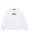 Dsquared2 Brushstroke Logo-print Cotton Sweatshirt In White