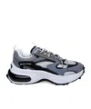 Dsquared2 Gray & Blue Bubble Sneakers In Black