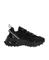Dsquared2 Bubble Lace-up Leather Sneakers In Black