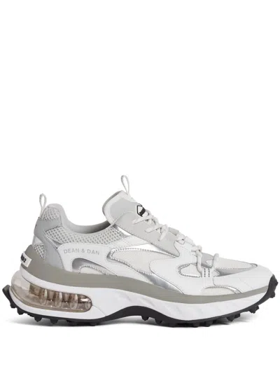 Dsquared2 Bubble Low-top Sneakers In Bianco Grey