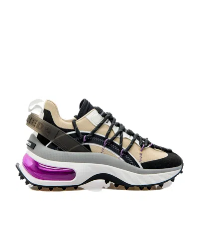 Dsquared2 Bubble Panelled Sneakers In Multicolor
