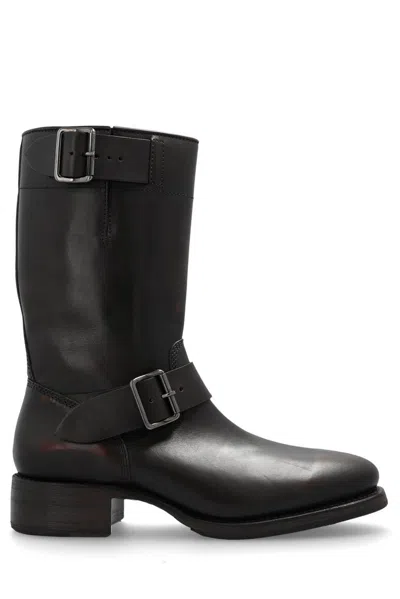 Dsquared2 Buckle Ankle Boots In Brown