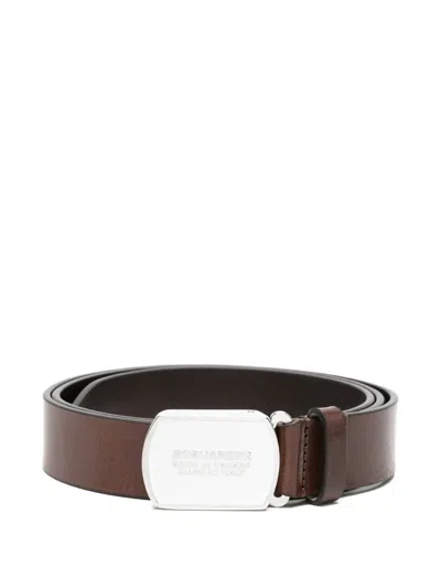 Dsquared2 Buckle Belt In Brown