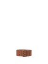 Dsquared2 Adjustable Smooth Finish Buckle Belts In Brown