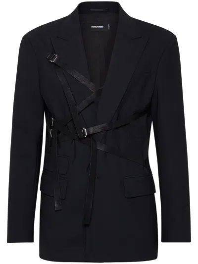 Dsquared2 Sakko Mit Schnallendetail In Schwarz