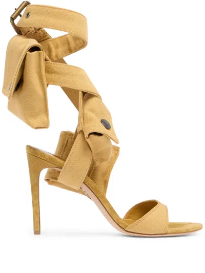 Dsquared2 Buckled Heeled Sandals In Brown