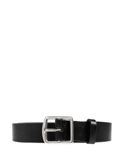 Dsquared2 Buckled Leather Belt In Black