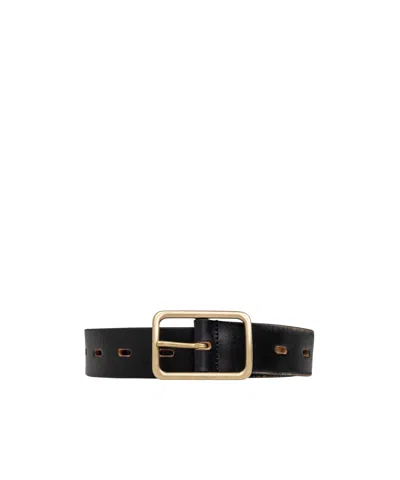 Dsquared2 Buckled Leather Belt In Black