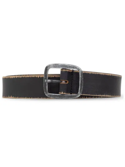 Dsquared2 Buckled Leather Belt In Metallic