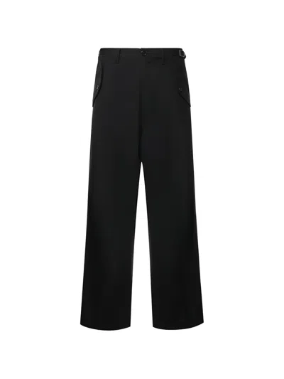 Dsquared2 Buckle-detail Flap-pocket Trousers In Black