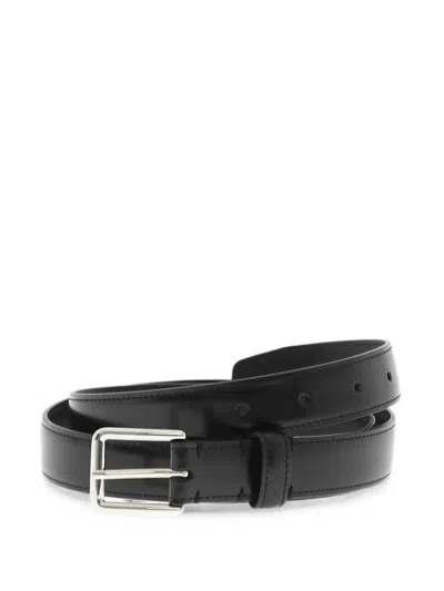 Dsquared2 Buckle-fastening Leather Belt In Black