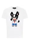 Dsquared2 Crew Neck Graphic Print T-shirt In White