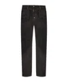 Dsquared2 Bull Leatherette Faded-patchwork Jeans In Gray