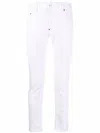 Dsquared2 Bull Slim-fit Straight Jeans In White
