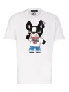 Dsquared2 Logo Printed Crewneck T-shirt In Blanco