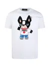 Dsquared2 Crew Neck Graphic Print T-shirt In White