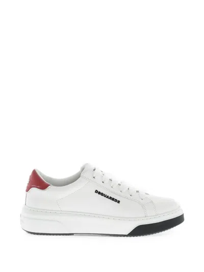 Dsquared2 Bumber Leather Sneakers In Multi