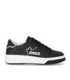 Dsquared2 Man Sneakers Black Size 9 Leather