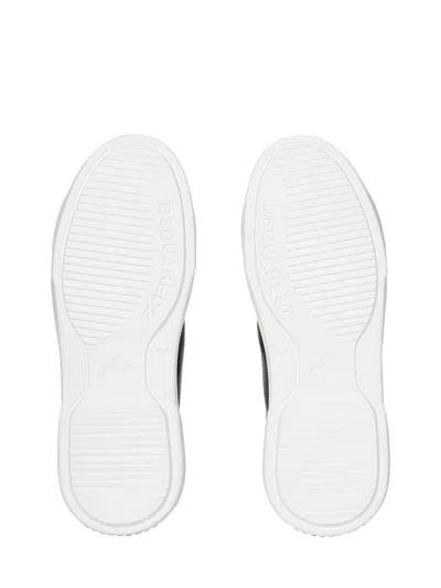 Dsquared2 'bumper' Sneakers In White/black