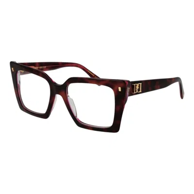Dsquared2 Burgundy Acetate Glasses (frames) In Red