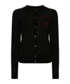 Dsquared2 Knitwear Heart Detail Long Sleeves In Black