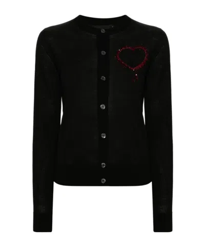 DSQUARED2 DSQUARED2 EMBELLISHED CREWNECK CARDIGAN