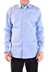 Dsquared2 Collared Shirt Button-down Long Sleeves In Blue