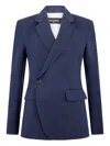 Dsquared2 Button-fastening Blazer In Blue