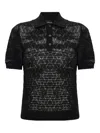 Dsquared2 Button-fastening Polo Top In Black