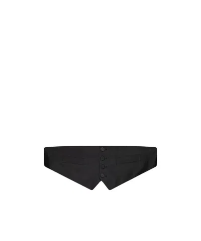 Dsquared2 Button-front Cummerbund In Black