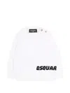 Dsquared2 Button Long-sleeve Sweatshirt In White