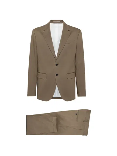 Dsquared2 Button Suit In Brown