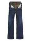 Dsquared2 Button Zip Jeans In Blue