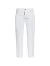 Dsquared2 Buttoned Belt-loop Jeans In White