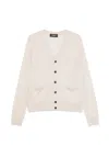 Dsquared2 Buttoned Cardigan In Neutral