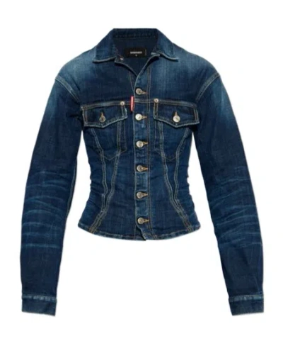 DSQUARED2 DSQUARED2 BUTTONED DENIM JACKET