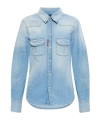 Dsquared2 Buttoned Denim Shirt In Blue