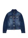 Dsquared2 Buttoned Jacket In Blue