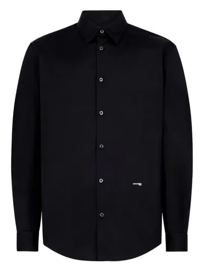 Dsquared2 Buttoned Shirt In Black