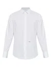 Dsquared2 Logo Printed Buttoned Shirt In White