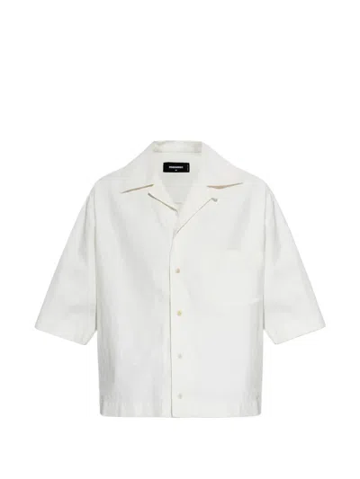 Dsquared2 Buttoned Shirt In White